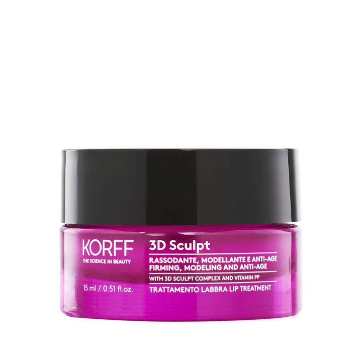 Korff 3D Sculpt Lippenpflege, Textur Creme, belebende Wirkung, Volumen, Anti-Altersformel, 15 ml