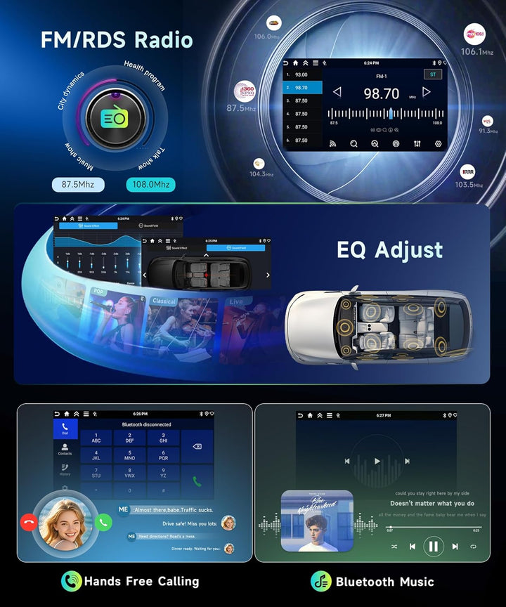 Rimoody 4G+64G Android Autoradio für Seat Ibiza 2012-2015 9 Zoll IN-Cell HD Wireless Carplay Autorad