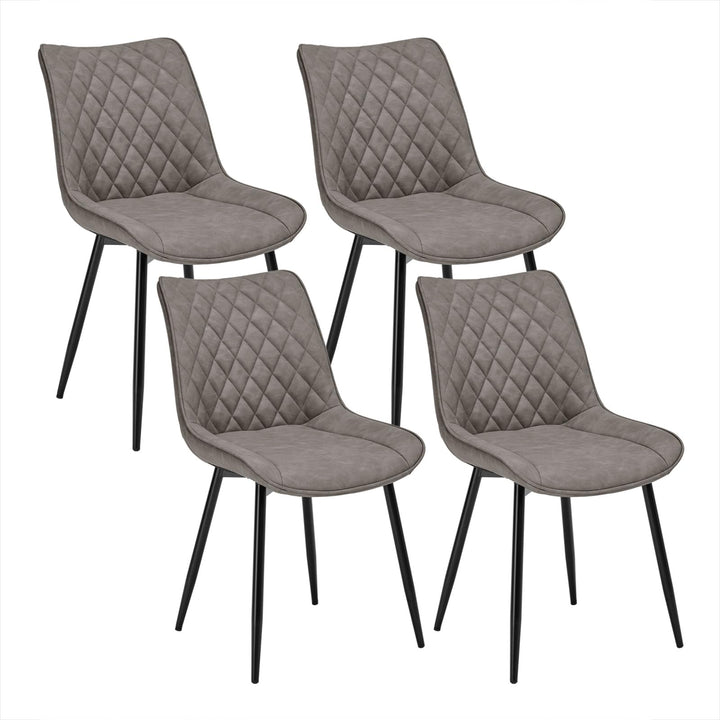 WOLTU Esszimmerstühle 4er Set, Küchenstühle, Wohnzimmerstühle, Polsterstühle mit Rückenlehne, für Es