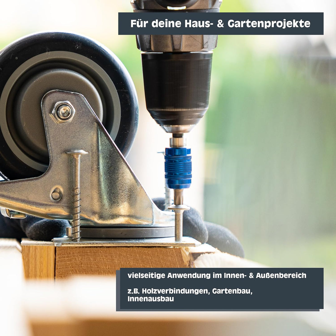 HELPMATE – Universalschrauben mit Senkkopf 3,5x30 mm – Edelstahl A2 rostfrei – 400 Stück Holzschraub