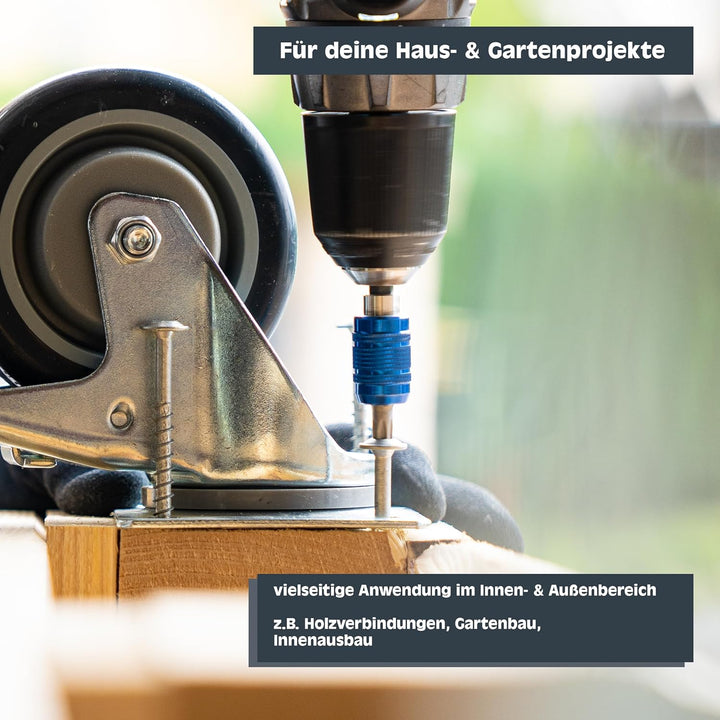 HELPMATE - Universalschrauben Senkkopf 5,0x60 Edelstahl A2 Rostfrei - 100 Stück Holzschrauben mit PZ