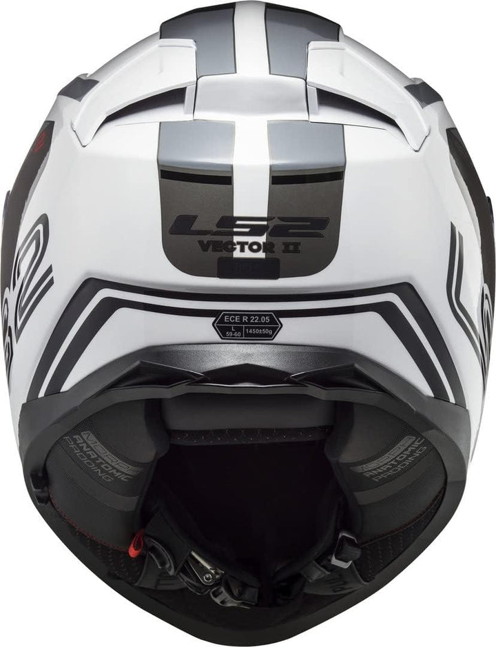 LS2, Integralhelme motorrad VECTOR II Metric white titanium silver, S S white titanium silver, S whi