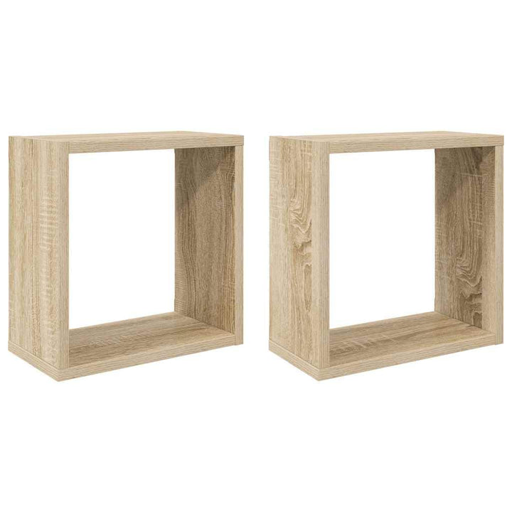 vidaXL 2X Würfelregal Wandregal Hängeregal Cube Lounge CD Regal Dekoregal Bücherregal Schweberegal W