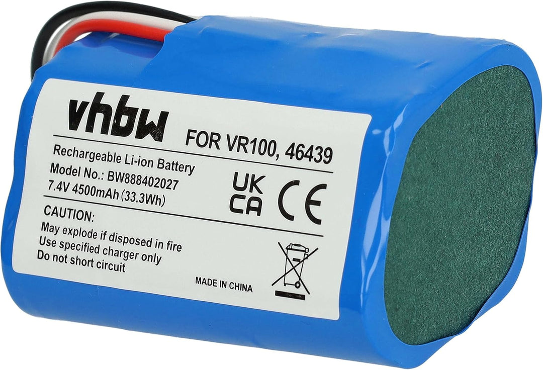 vhbw 2X Akku kompatibel mit Vorwerk Kobold VR100 Home Cleaner Heimroboter (4500mAh, 7,4V, Li-Ion)