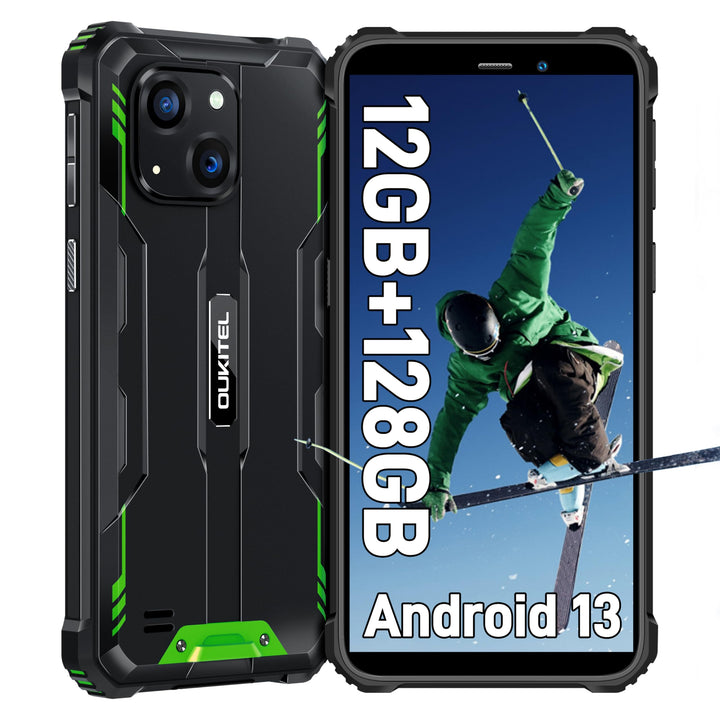 OUKITEL WP32 Rugged Smartphone 4G Dual SIM-Grün, Dunkelgrün