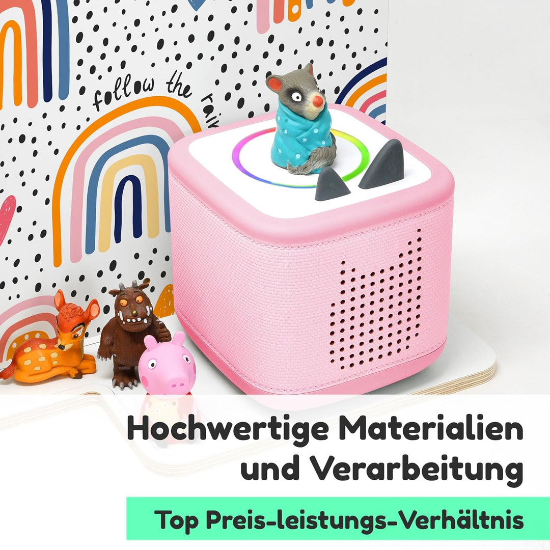 stadtecken Holzregal passend für Toniebox 2 I Geeignet für ca. 30 Tonies I Perfekte Aufbewahrung im