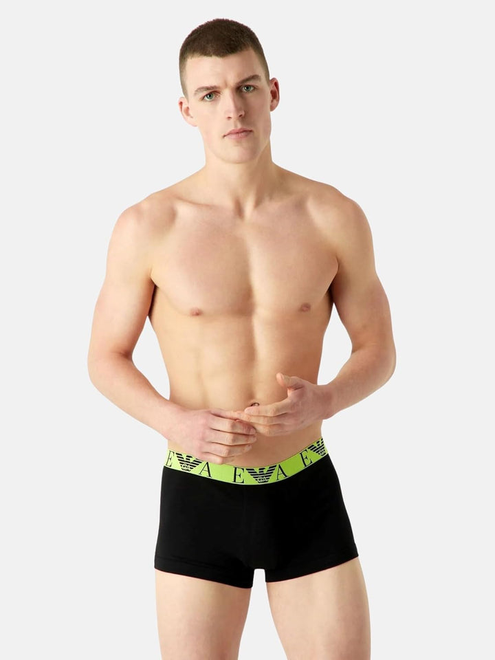 Emporio Armani Herren Trunks (3er Pack) S Black/Black/Black, S Black/Black/Black