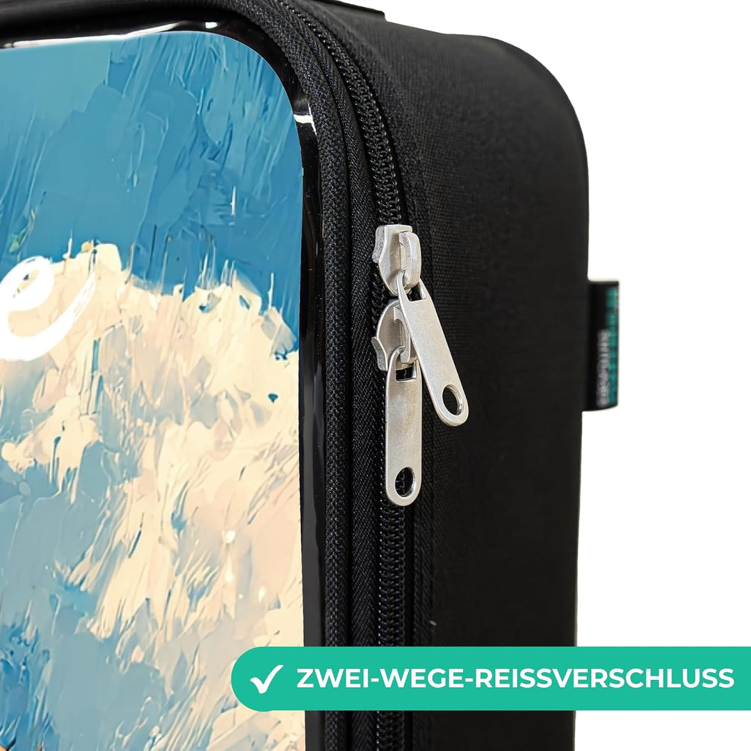 NoBoringSuitcases© Kinderkoffer Klein Personalisiert mit Name Reisekoffer Stadion - Fussball Mit Nam