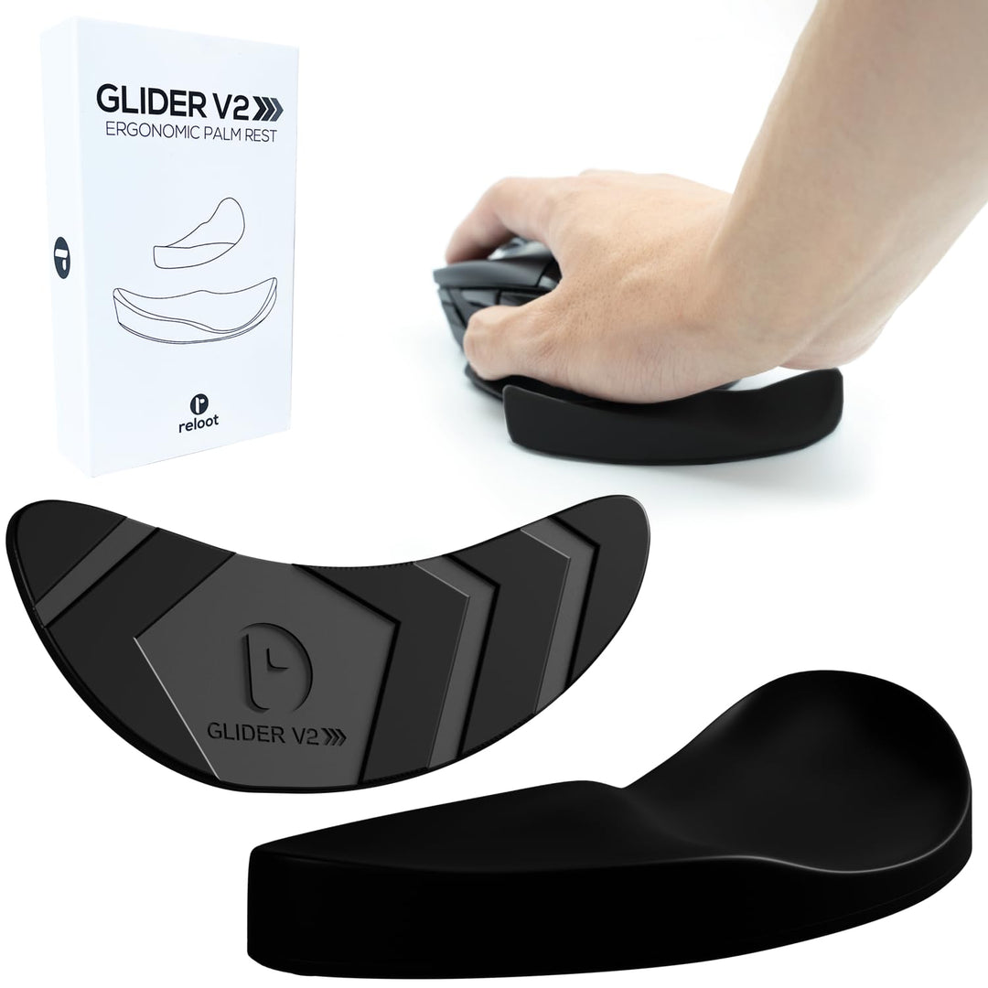 Reloot Glider v2 – Ergonomisch gleitende Handballenauflage, sanftes Gleiten, weiches kühlendes Mater