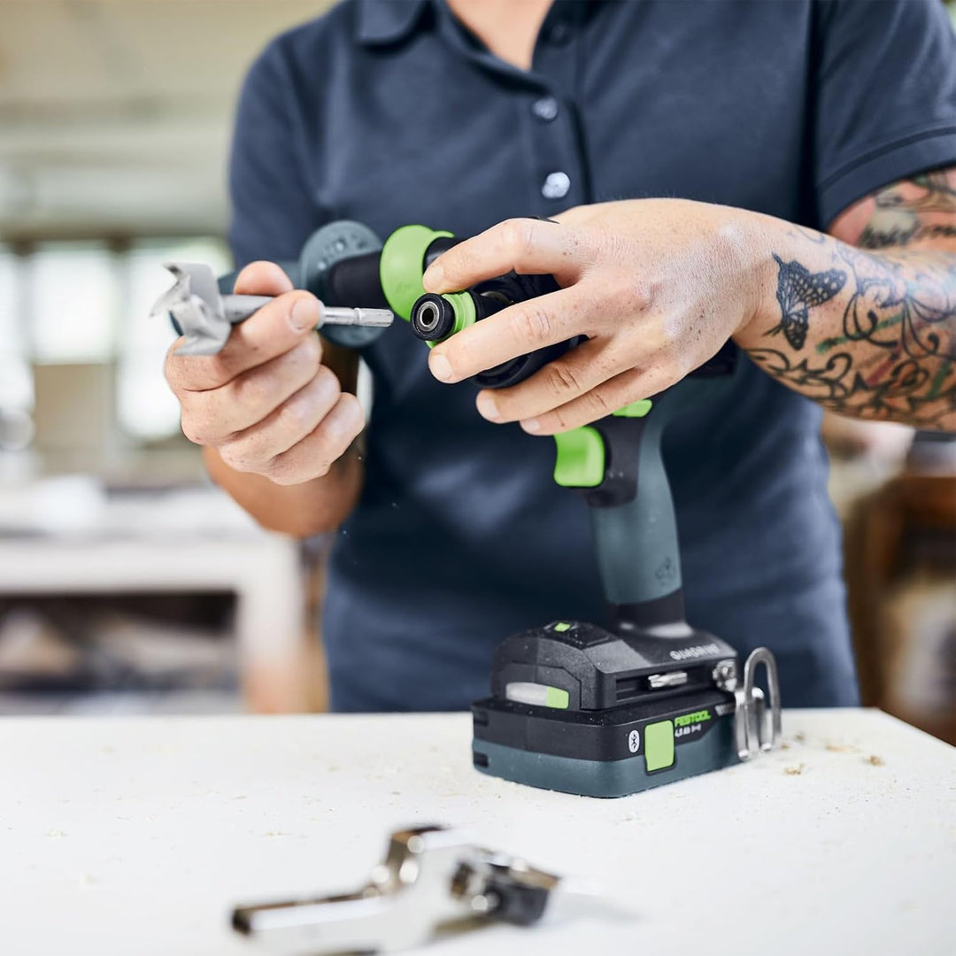 Festool Akku-Bohrschrauber TDC 18/4 5,0/4,0 I-Set QUADRIVE (mit Akkupacks, Schnellladegerät, Werkzeu