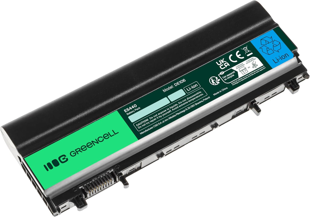 Green Cell Extended Serie N5YH9 VV0NF Laptop Akku für Dell Latitude E5440 E5540 (9 Zellen 6600mAh 11
