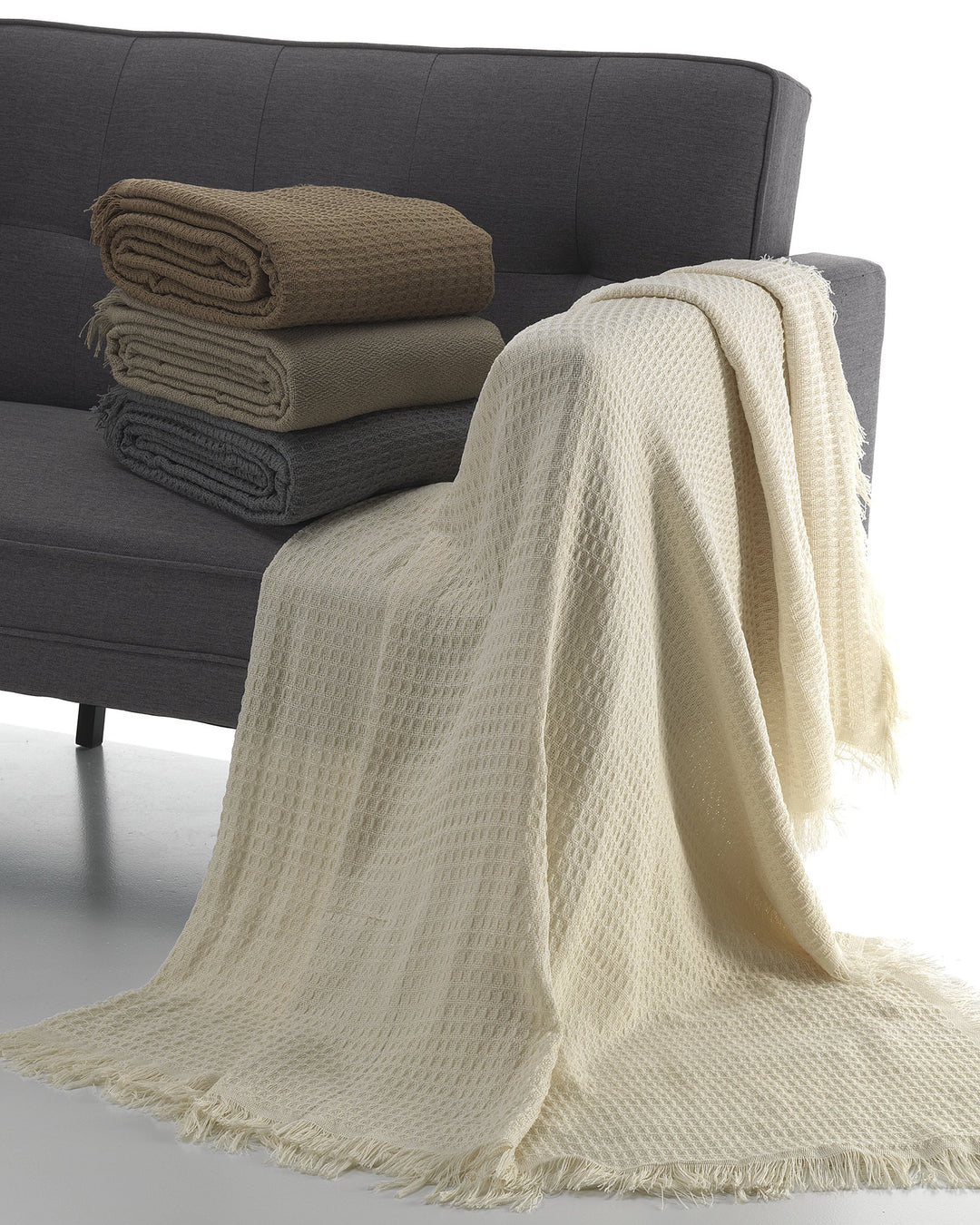 Glam Oslo Bettwäsche, aus Polycotton, Elfenbein, Doppelbett, 37 x 29 x 12 cm 37x29x12 cm Elfenbein,
