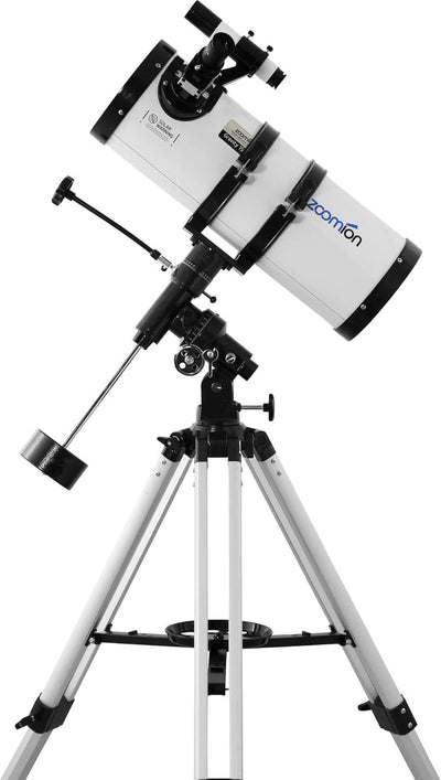 Zoomion Gravity 150/1400 EQ Astronomisches Spiegelteleskop Set mit Stativ, Montierung und Okulare fü