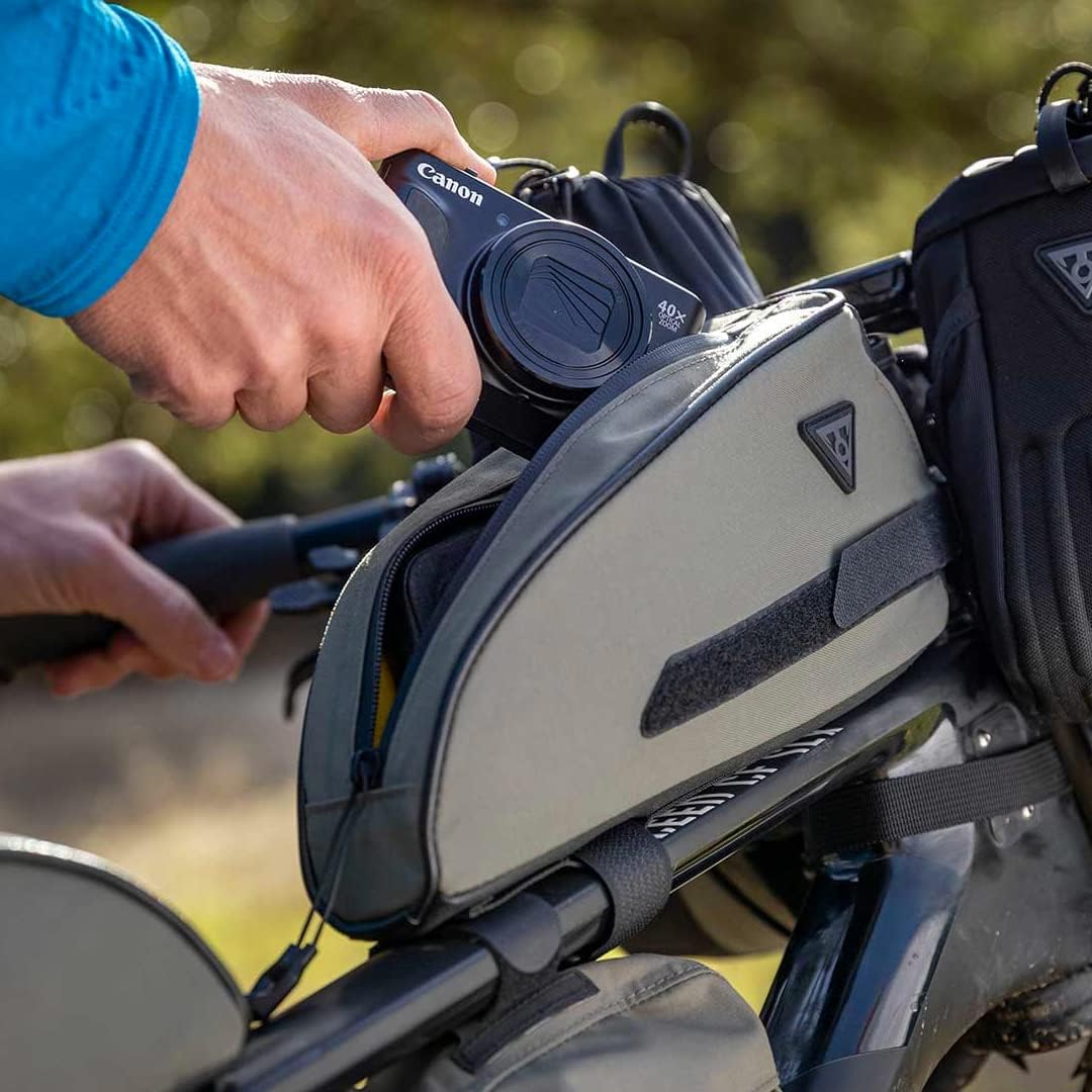 TOPEAK TopLoader Rahmentasche für Fahrrad, 0,75 l, Nylon Polyethylen (PE), 169 g 23,5cm Grün, 23,5cm
