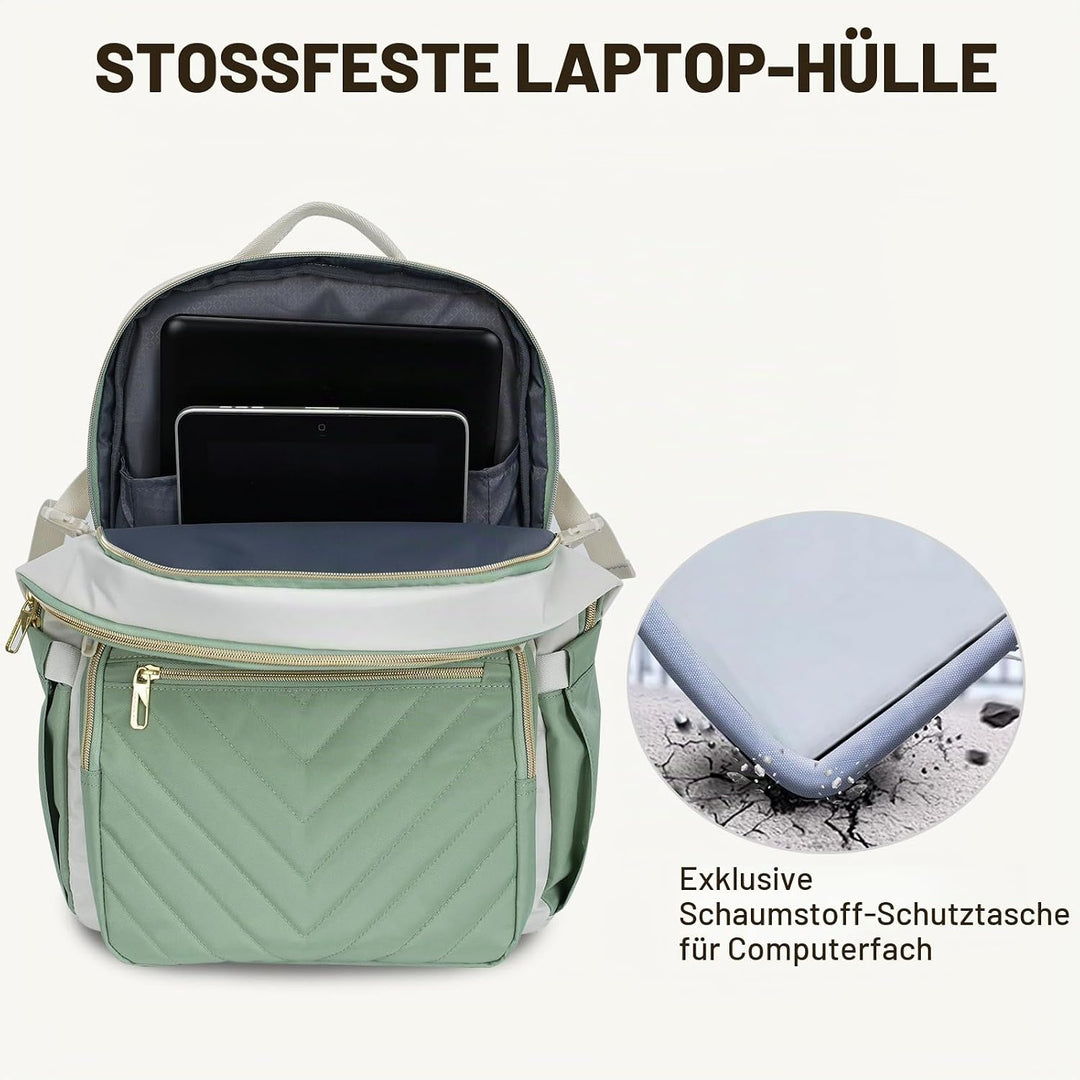 VANKEAN Laptop-Rucksack für Damen und Herren,15,6 Zoll, Arbeitstasche für Damen, Herren, modisch, wa