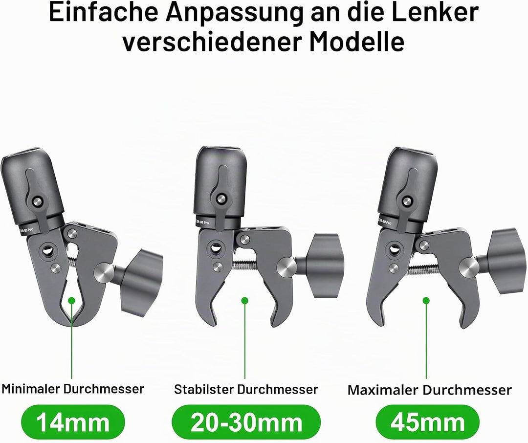 FANAUE Single Socket Arm with Handlebar Base Mount Strong Rod Clamp Compatible with RAM Mounts 1 Inc