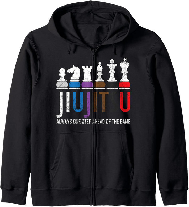 Brasilianisches Jiu Jitsu Jitsu Schach lustig BJJ Grappler Kapuzenjacke
