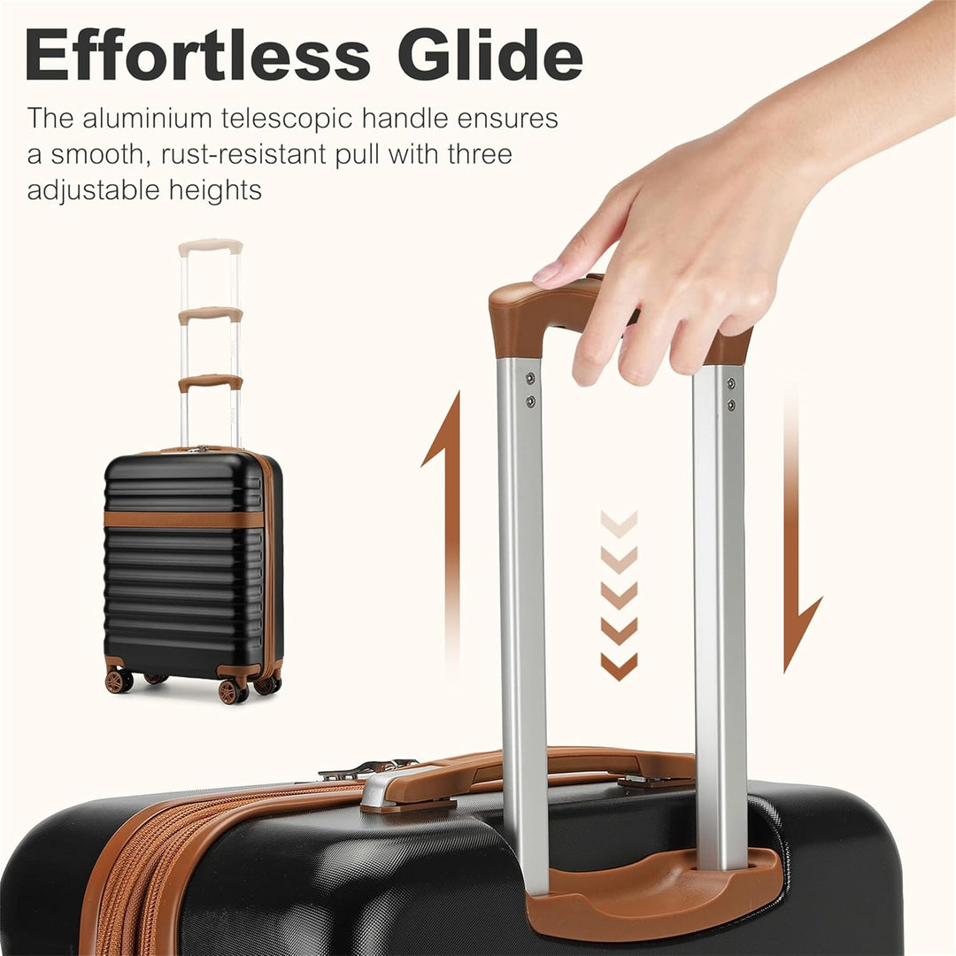 KONO Koffer Trolley Extra Gross Hartschalenkoffer aus ABS+PC leicht, grosser Reisekoffer 149L Volume