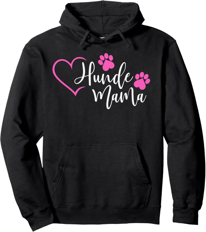 Hundemama Hunde Mama Frauchen Hund Herz Hundebesitzerin Pullover Hoodie