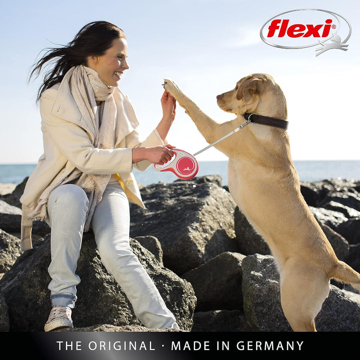 flexi Hundeleine, ausziehbar, mit weichem Griff, 3 m / 5 m / 8 m / 8 m / 8-20 kg, 4000498042847, Sch