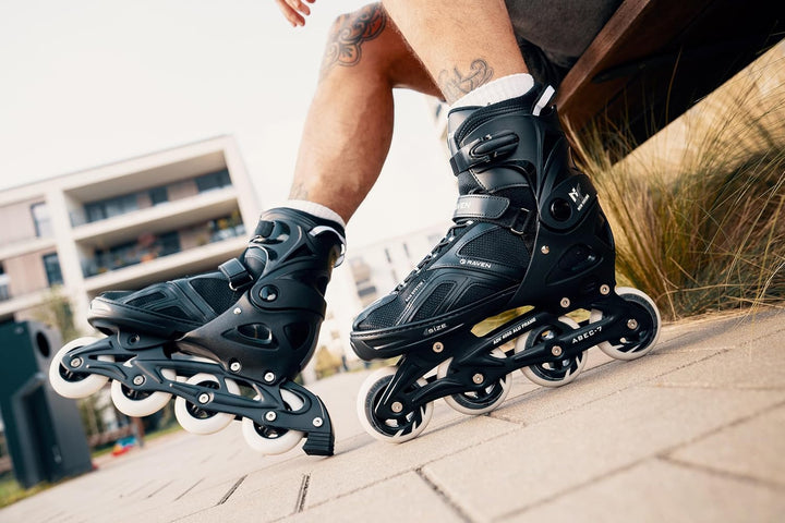 Inlineskates Inliner Raven Pulse verstellbar optional als 2in1 Inlineskates/Schlittschuhe 37-40 (23,