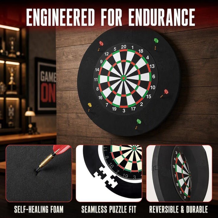 Foreverup 45.5cm Dartscheibe Schutzring, Dart Catchring Surround