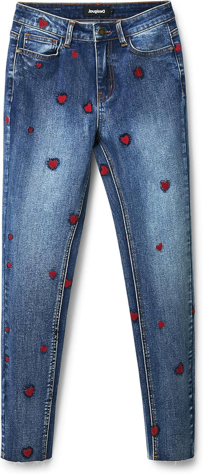 Desigual Damen Jeans 34 Blau, 34 Blau