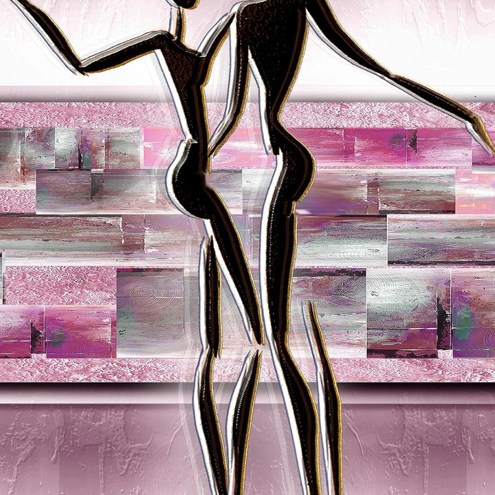 Runa Art Wandbilder Abstrakt Figuren 5 Teilig Bild auf Vlies Leinwand Deko Wohnzimmer Schlafzimmer L