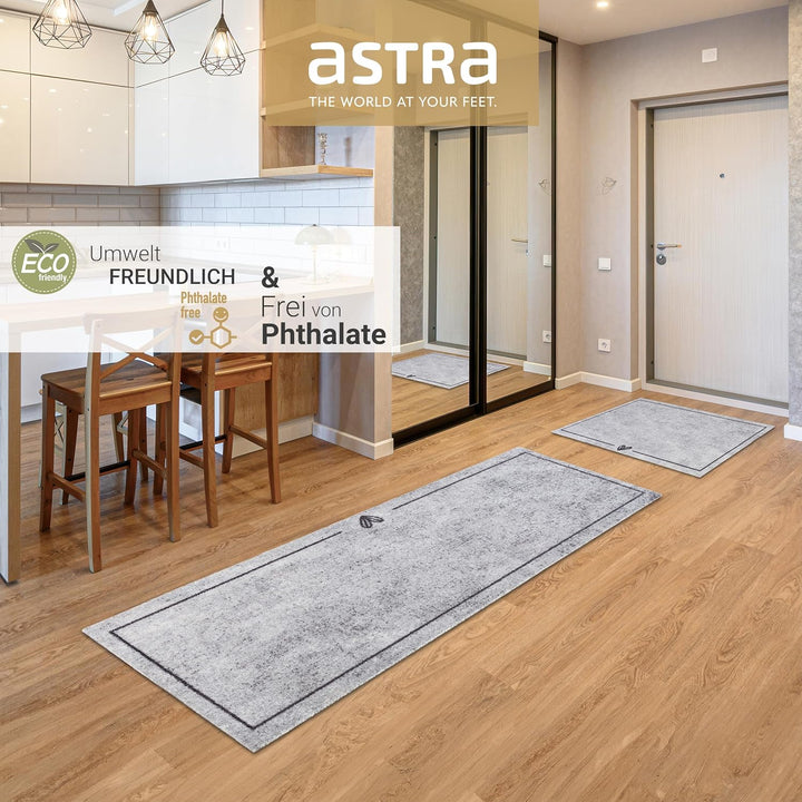 Astra rutschfeste Sauberlaufmatte innen - Herz Melange 50 x 70 cm - Wohnraum Fussmatte Design - Extr