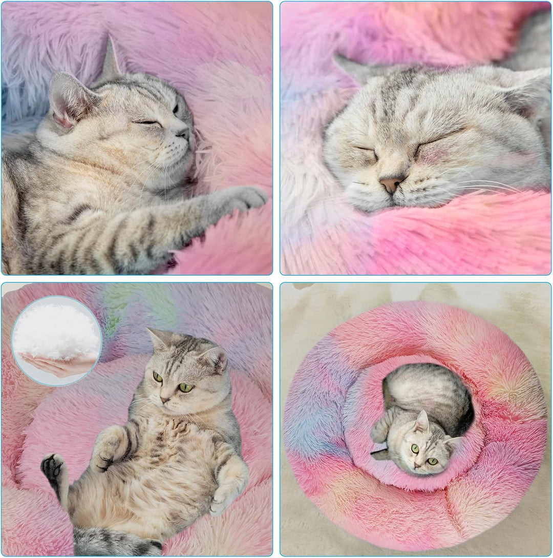 Nisrada Katzenbetten für Indoor-Katzen, 50cm, Hundebett für kleine Melium-grosse Hunde, waschbares,