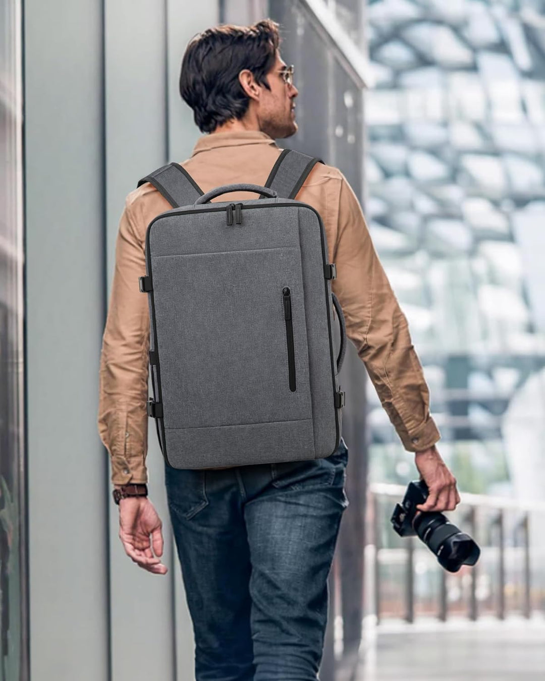 LOVEVOOK Handgepäck Rucksack 45x36x20 für Easyjet, Reiserucksack Herren Damen Flugzeug Klein Tasche