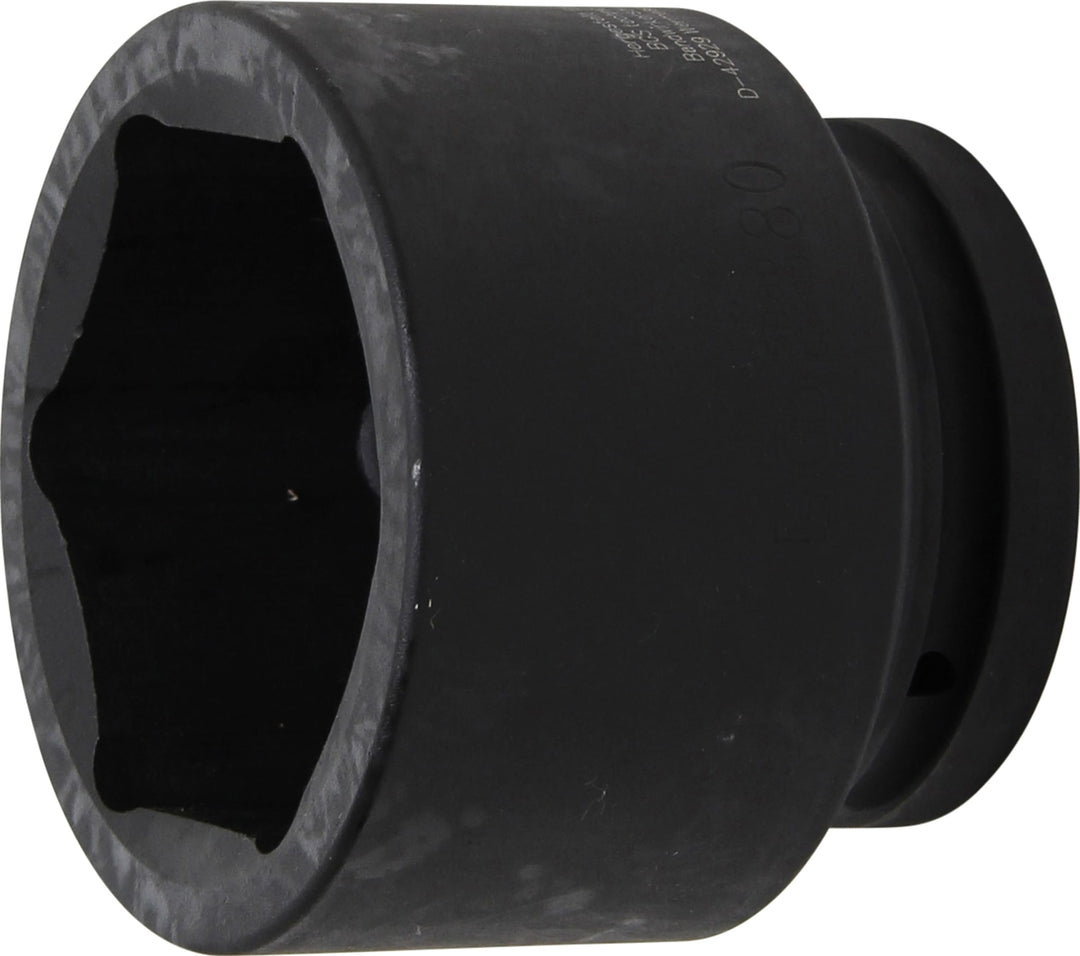 BGS 5880 | Kraft-Steckschlüssel-Einsatz Sechskant | 25 mm (1") | SW 80 mm Schlüsselweite: 80 mm, Sch