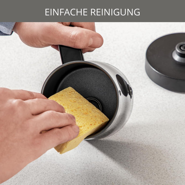 Krups Elektrischer Milchaufschäumer XL1008 | Bis zu 150 ml Aufschäumkapazität | Einfache Bedienung a