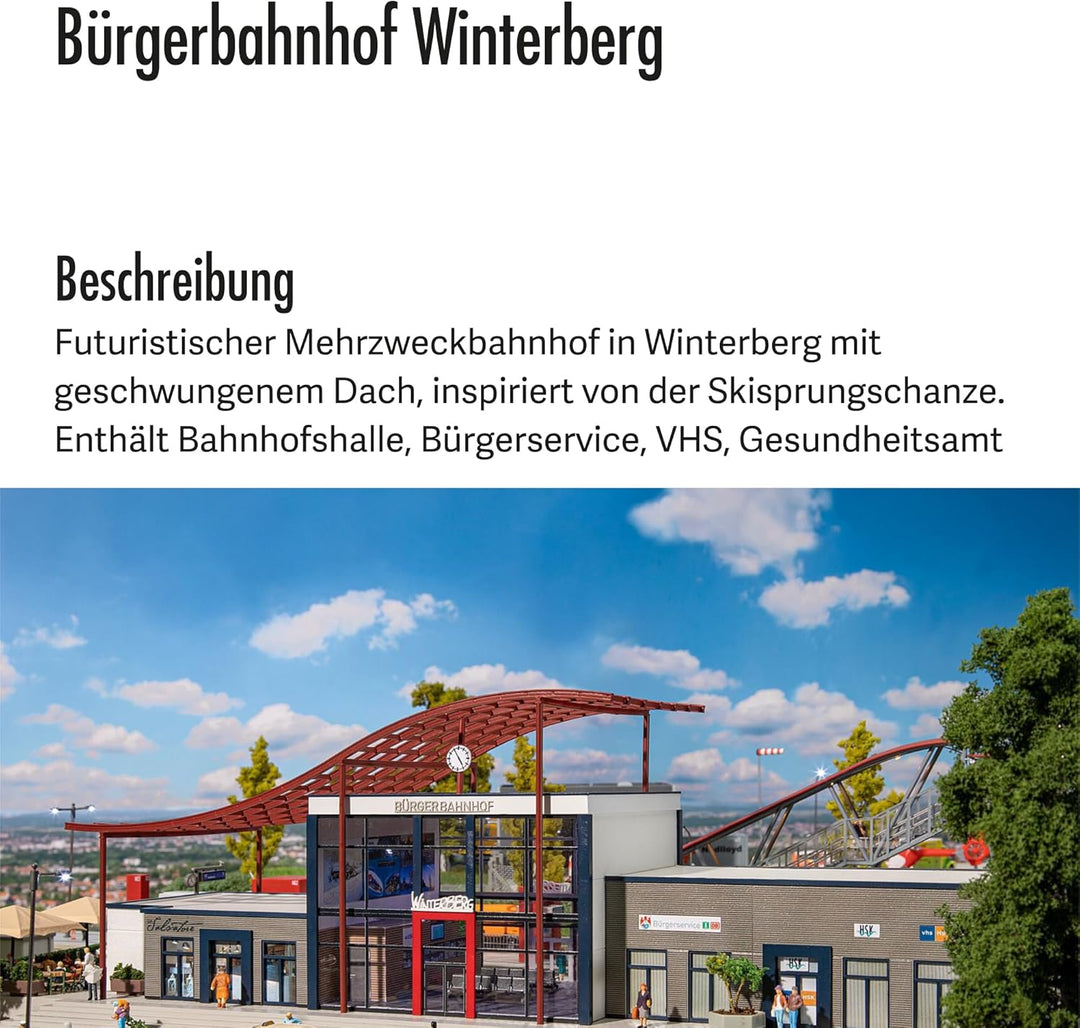 Faller 110128 Bürgerbahnhof Winterberg, One Size