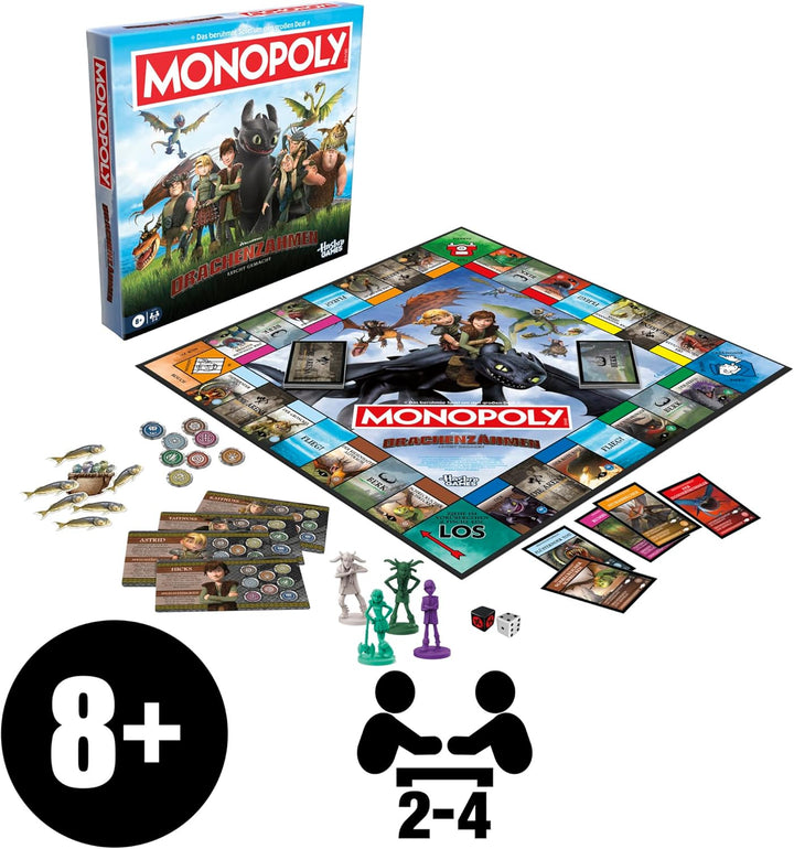 DreamWorks Drachenzähmen leicht gemacht Monopoly Brettspiel - Deutsche Fassung