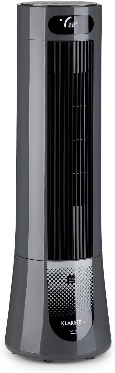 Klarstein Luftkühler, 5-in-1 Raumkühler, Luftbefeuchter, Luftreiniger, Ventilator & Nachtmodus, Klim