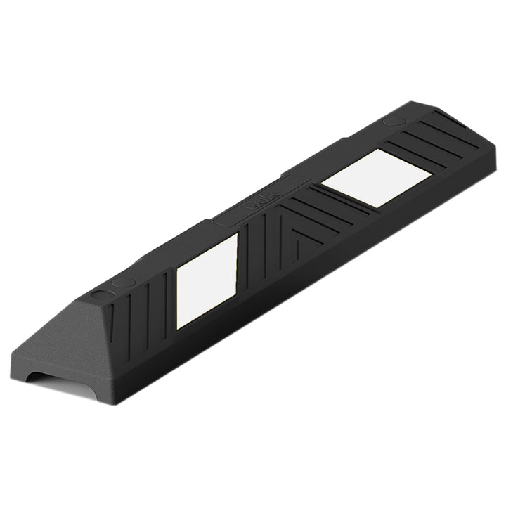 Parkplatzbegrenzer - Mit weissen Reflexstreifen - Hartgummi - Grösse: 90,0 x 15,0 x 10,0 cm - Inklus