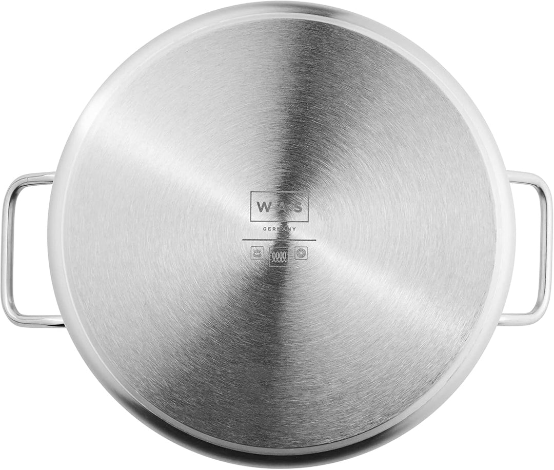 Suppentopf Cookware 21, Ø 24 cm, Chromnickelstahl 18/10 24 cm Grau, 24 cm Grau
