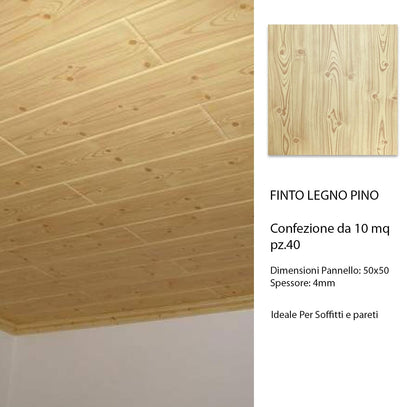 Dekoratives Polystyrol Paneel für Decke und Wand, 3D-Effekt, wärmeisolierend - 4mm stark - Masse 50x