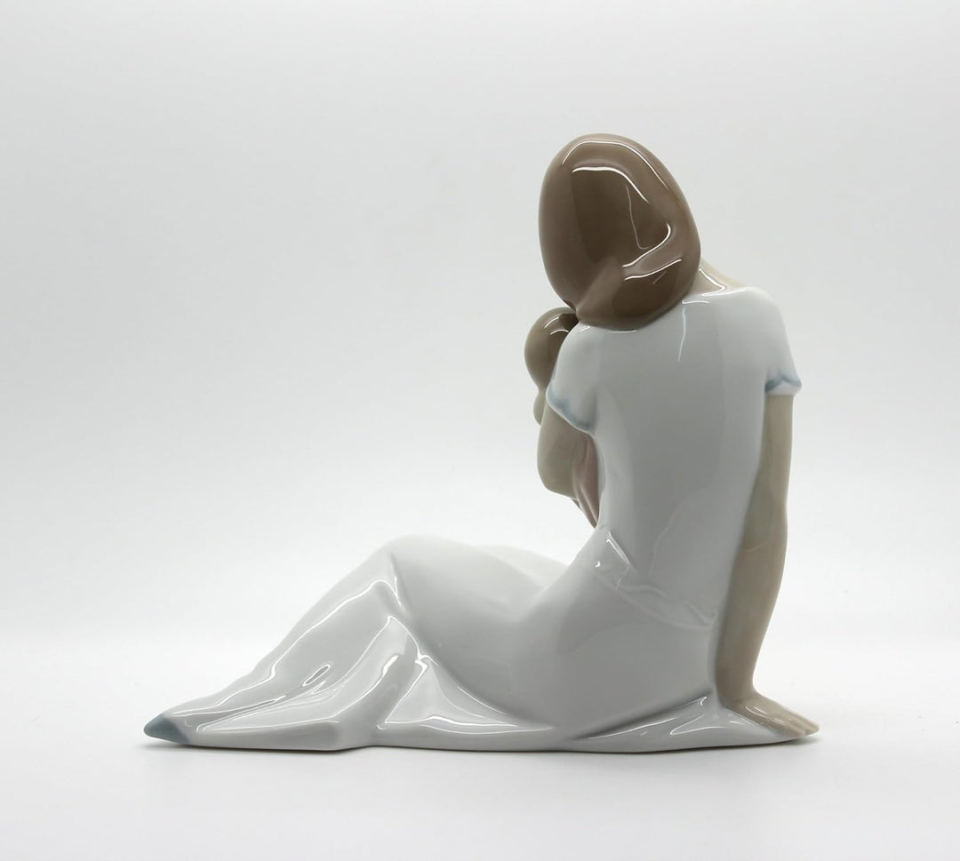 NAO Porcelain by Lladro Light of My Days (Girl) (Mother Holding Baby Girl Asleep) 2001705