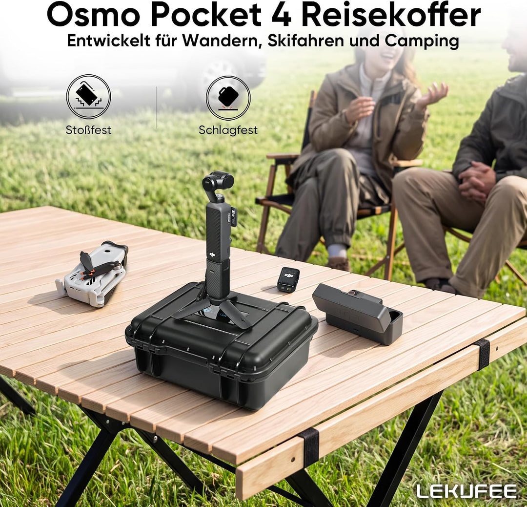 LEKUFEE wasserdichte Koffer für DJI Osmo Pocket 3/DJI Pocket 3/Creator Combo/Power Expansion Combo/V