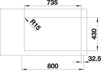 BLANCO ANDANO 340/340-IF | Edelstahl | Einbauart: Einbau von Oben & Flächenbündig | ohne Ablauffernb