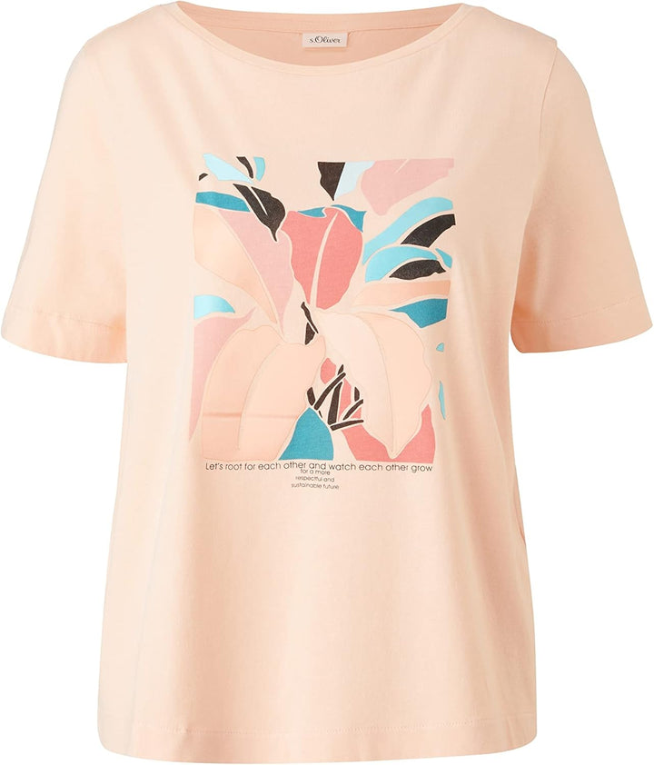 s.Oliver BLACK LABEL Damen T-Shirt 32 Orange, 32 Orange