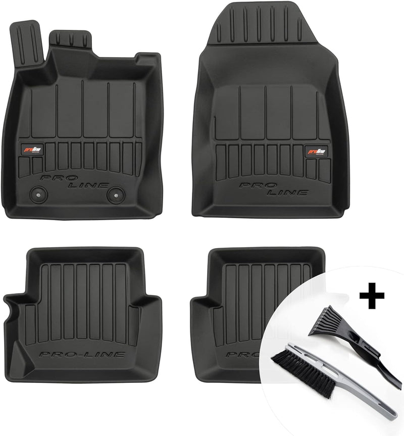 moto-MOLTICO 3D Gummimatten Auto Fussmatten Gummi Automatten 4-teilig Set - passend für Ford Fiesta