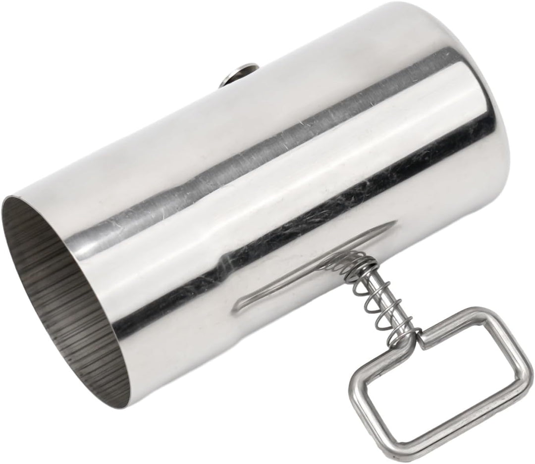Ofenrohr für den Aussenbereich, 60 mm Edelstahl-Kaminrohr mit verstellbarem Dämpfer, Outdoor-Ofen, K