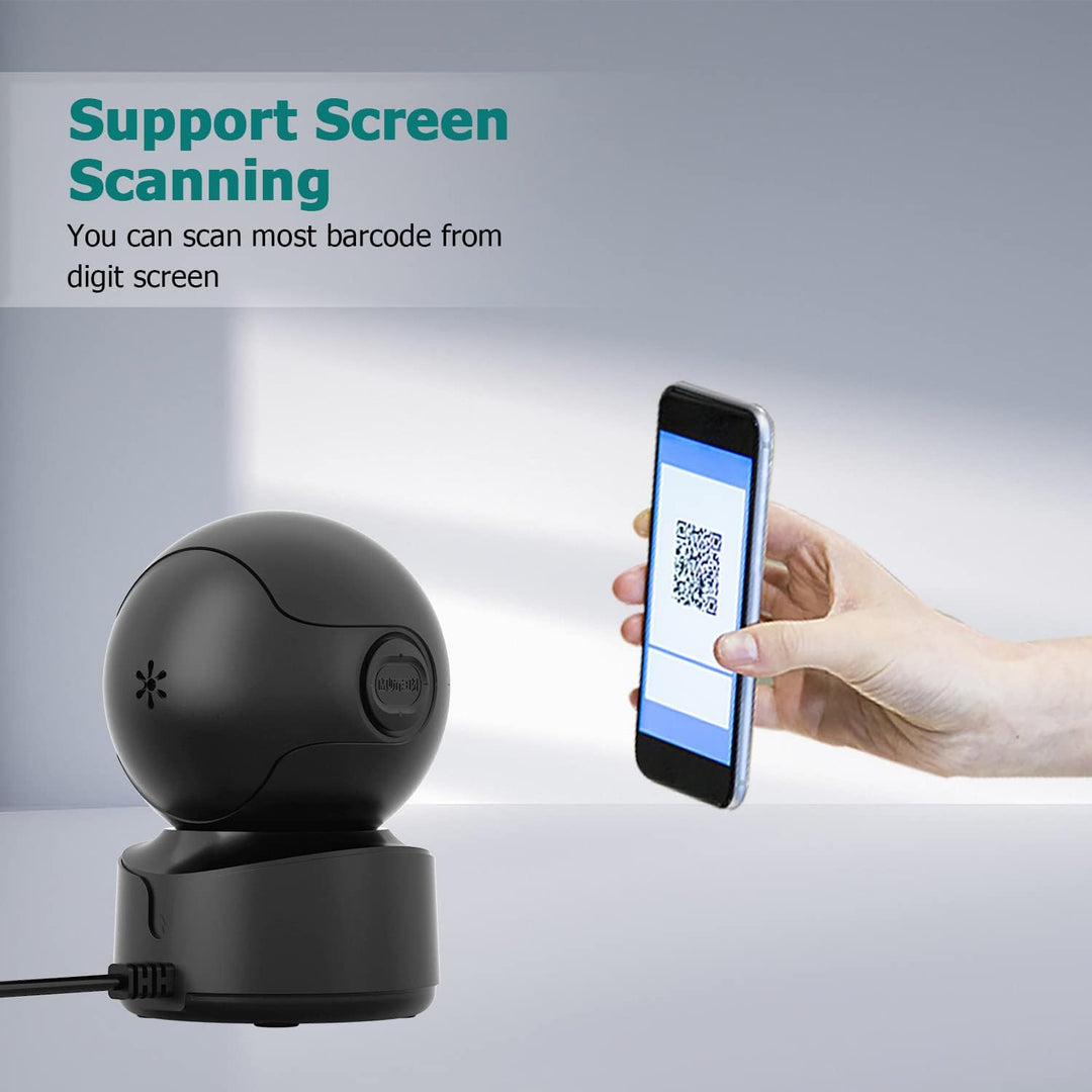NetumScan omnidirektionaler Desktop Barcode Scanner, freihändiger kabelgebundener USB-QR-Barcode-Les