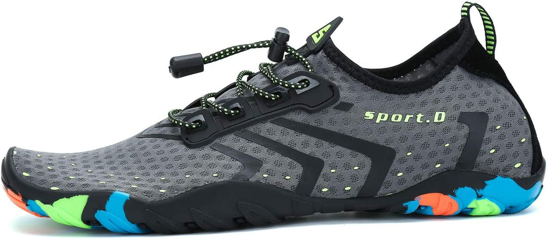 SAGUARO Herren Badeschuhe Damen rutschfeste Sohle Schnell Trocknend Schwimmschuhe 36 EU Grau, 36 EU