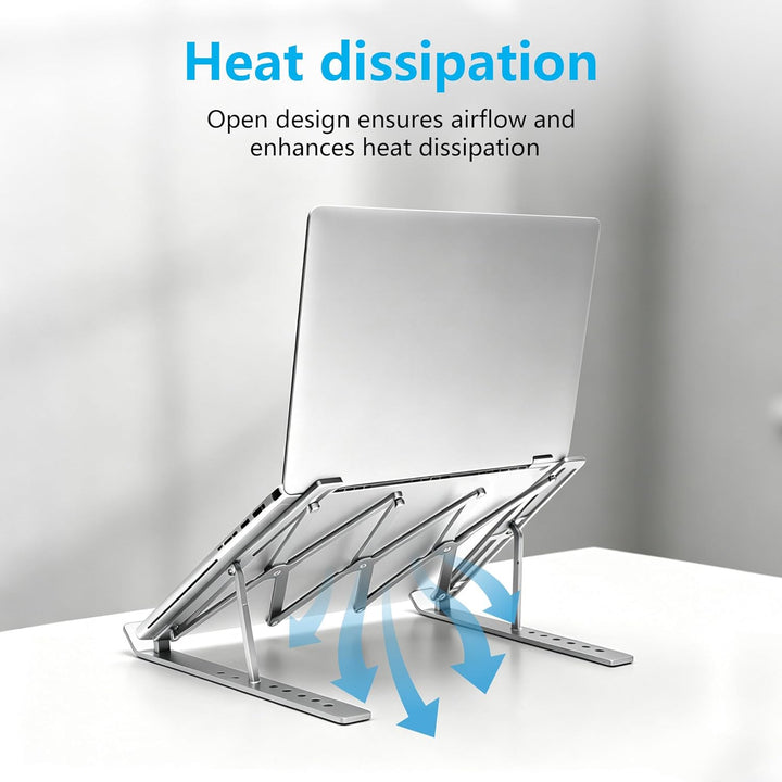 Laptop ständer aus Aluminium,Faltbarer,belüfteter Halter,laptopständer höhenverstellbar,Ergonomisch