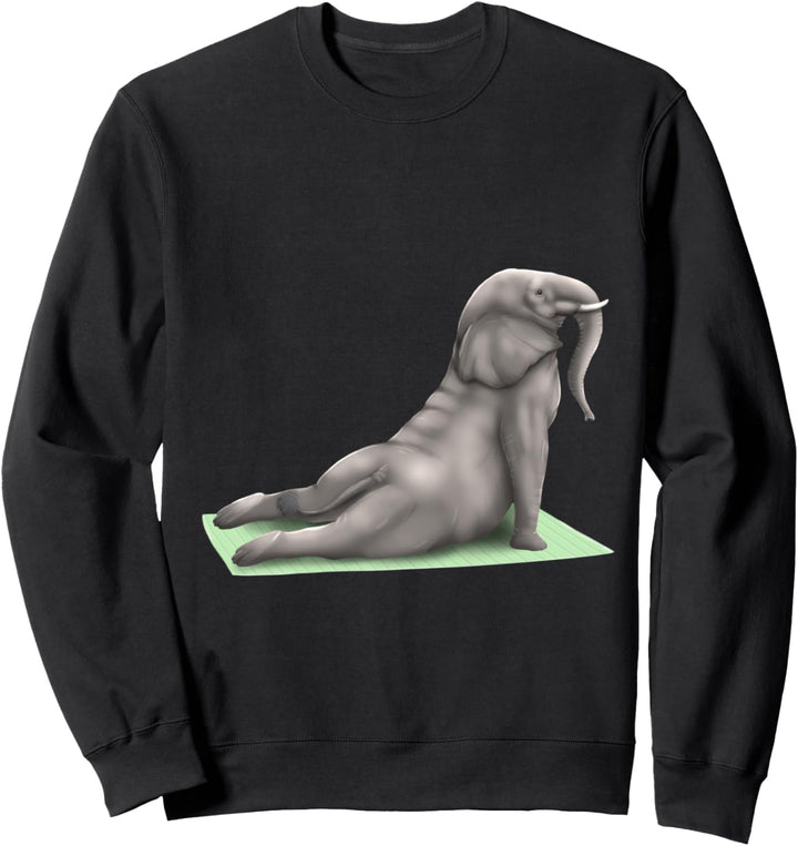 Elephant Yoga Pose Meditation Zen Workout Exercise Funny Sweatshirt