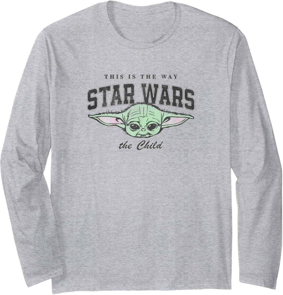 Star Wars: The Mandalorian The Child Floating Collegiate Langarmshirt
